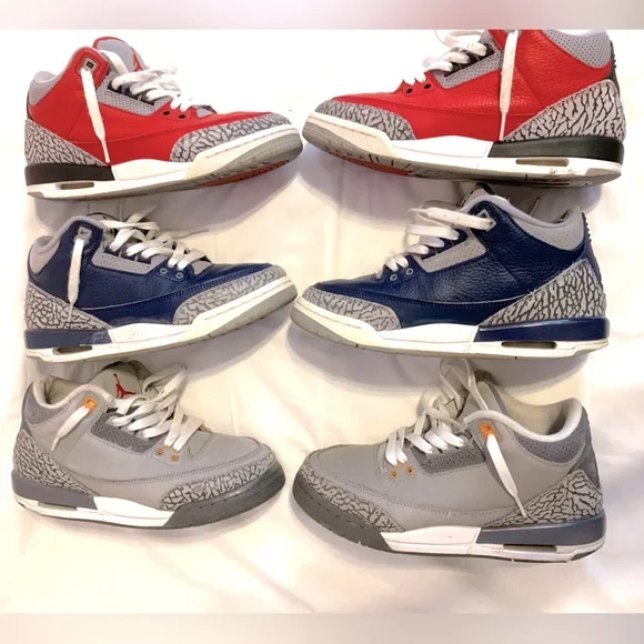 Jordan 3 retro bundle cool grey geroge town and red cement Jordan Air Jordan 3 Retro  main image 4